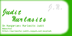 judit murlasits business card